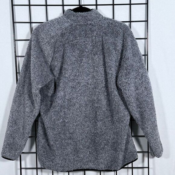 Antigua Chicago Blackhawks Fleece Pullover Jacket Womens L‎ Gray Gorpcore - Picture 2 of 9